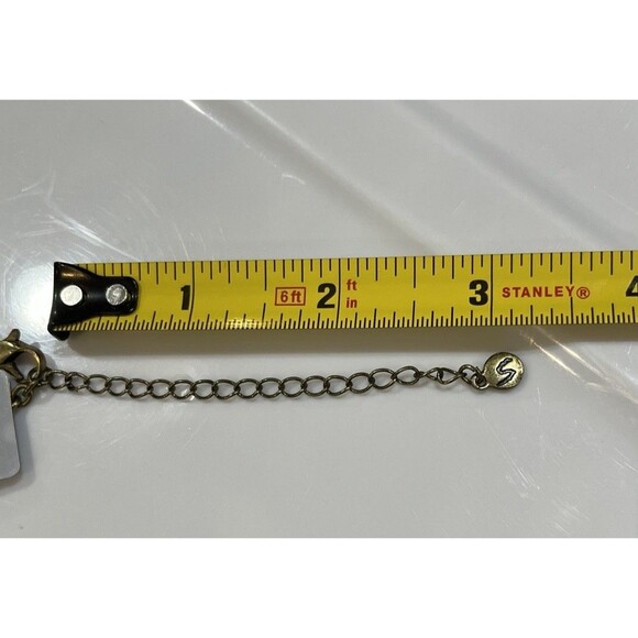 Angel Wings Pendant Necklace Antique Gold CZ Rhinestones Whimsigoth Fairy Grunge - Picture 6 of 8